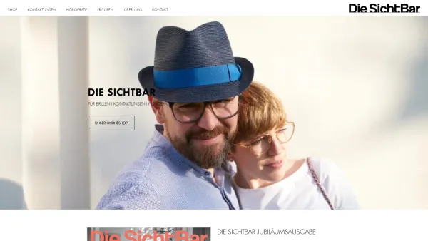 Website Screenshot: SICHTBAR Optik Oliver - Die SichtBar - Optik | Brillen | Kontaktlinsen | Hörgeräte | Onlineshop - Date: 2023-06-26 10:21:31