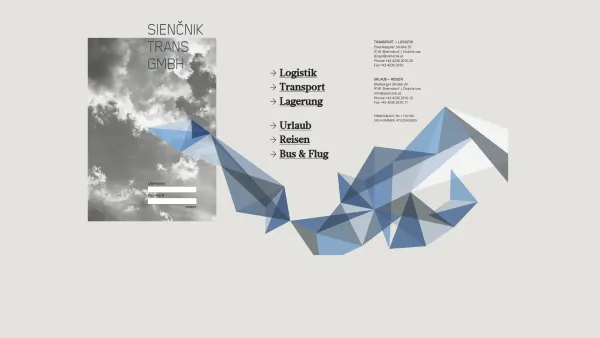 Website Screenshot: Siencniktrans Ges.m.b.H. - Sienčnik Trans GMBH - Date: 2023-06-26 10:21:31