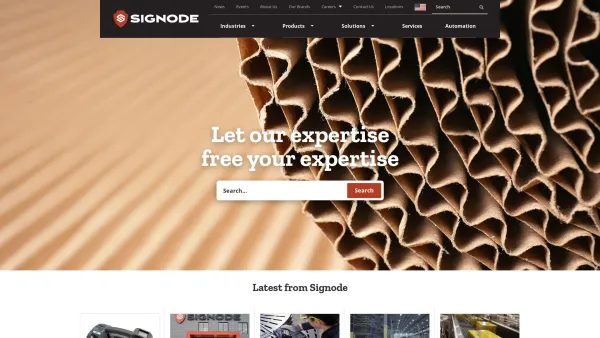 Website Screenshot: Signode Packaging Systems plastic strapping steel strapping stretch film tape - Signode - Date: 2023-06-26 10:21:31