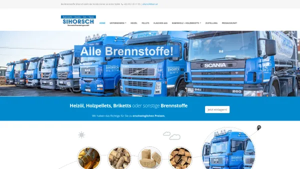 Website Screenshot: SIHORSCH BrennstoffhandelsgesmbH - Willkommen bei Brennstoffe Sihorsch! | Brennstoffe Sihorsch - Date: 2023-06-14 10:37:55