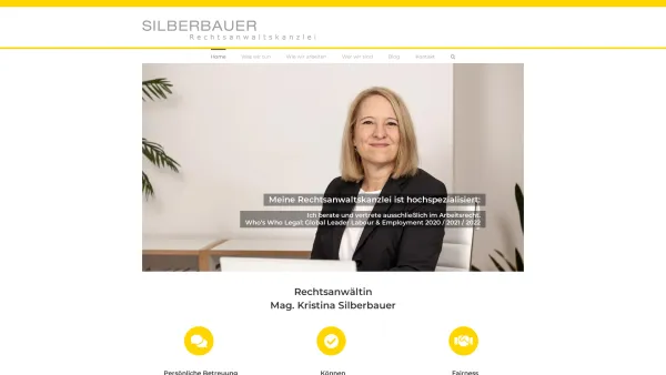 Website Screenshot: SILBERBAUER Rechtsanwaltskanzlei - Silberbauer Rechtsanwaltskanzlei - Date: 2023-06-14 16:39:10