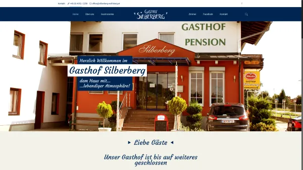 Website Screenshot: Gasthof Silberberg - Gasthof Silberberg, dem Haus mit lebendiger Atmosphäre in Wolfsberg im Lavanttal - Date: 2023-06-15 16:02:34