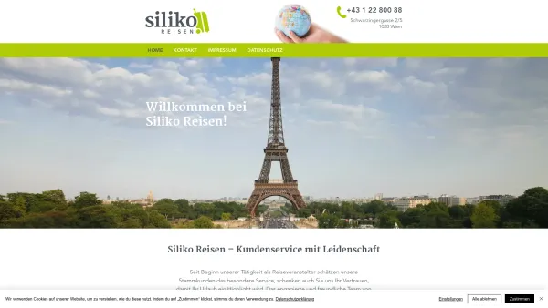 Website Screenshot: Siliko Reisen GmbH - Siliko Reisen | Reisebüro 1010 Wien | Pauschalreisen - Date: 2023-06-26 10:21:34