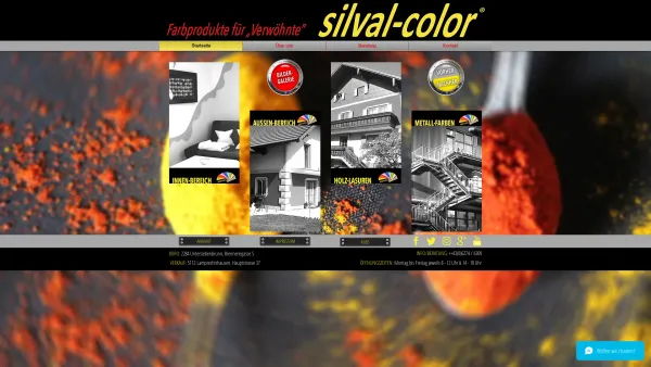 Website Screenshot: Harrasser JS-Menü 1.4.1  Rhein@Net - silval-color GmbH - Date: 2023-06-26 10:21:34