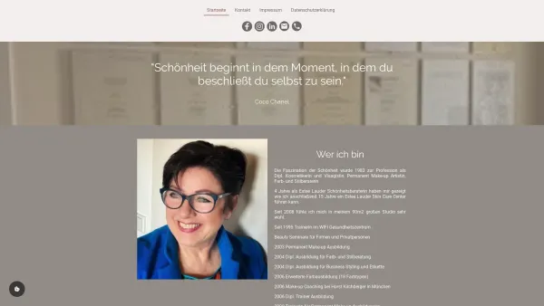 Website Screenshot: Silvia Eigl Facestudio Silvia - Silvia Eigl - Permanent Make-up, Schminkkurse - Date: 2023-06-26 10:21:34