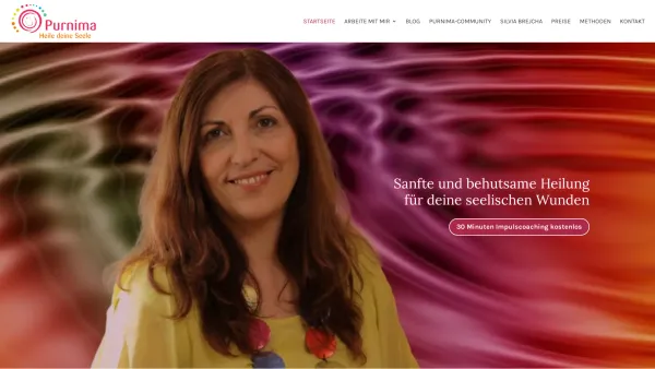 Website Screenshot: Purnima Heile deine Seele Praxis für System-Energethik
Silvia Brejcha - Silvia Brejcha - Purnima - Heile deine Seele - Date: 2023-06-26 10:26:43