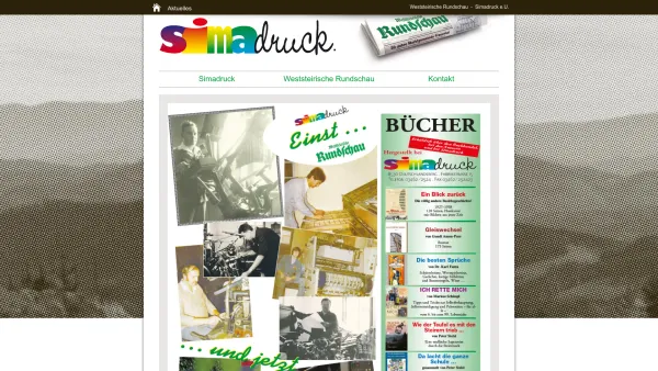 Website Screenshot: Simadruck Weststeirische Rundschau - Home - Simadruck - Date: 2023-06-14 10:45:11