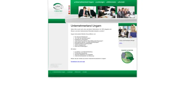 Website Screenshot: Siegfried Molnar Consulting - Unternehmerland Ungarn - SIMO CONSULTING - Date: 2023-06-26 10:21:34