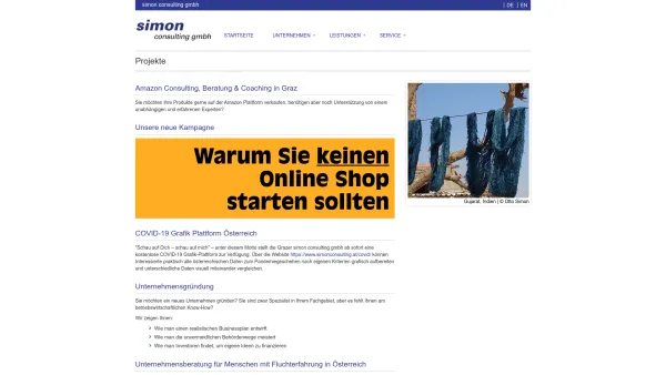 Website Screenshot: simon consulting gmbh - simon consulting gmbh - Graz - Österreich - Date: 2023-06-26 10:21:34