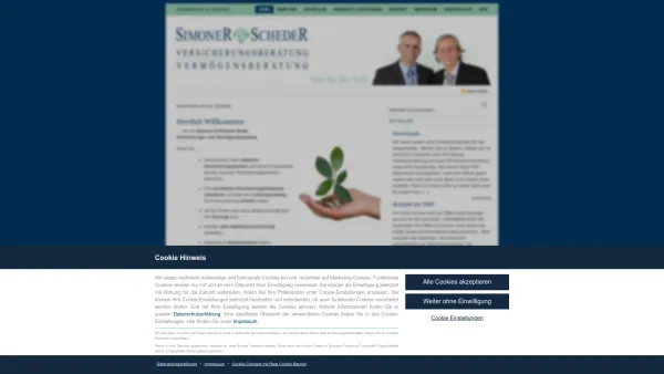 Website Screenshot: GUT FÜR IHR GELD Simoner und Scheder GmbH. Versicherungs u. Vermögensberatung - Simoner & Scheder GmbH - Gut für Ihr Geld. : Simoner & Scheder GmbH - Date: 2023-06-26 10:21:34