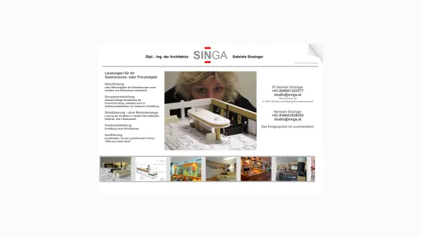 Website Screenshot: SINGA Gabriele Sinzinger - SINGA Gastronomie- und Privateinrichtungen, Schwanenstadt - Date: 2023-06-14 10:45:14
