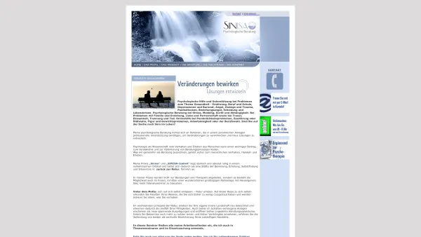 Website Screenshot: SINISA Psychologische systemische Beratung Online - Psychologische Beratung Online - Date: 2023-06-26 10:21:37