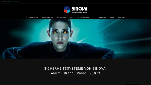 Website Screenshot: SINOVA Sicherheitstechnik - Home - Sinova - Date: 2023-06-26 10:21:37