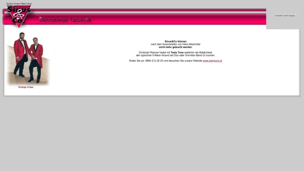 Website Screenshot: Sinus & Co. Internationale Tanzmusik für jeden Anlass - SINUS & CO - Internationale Tanzmusik - Date: 2023-06-26 10:21:37