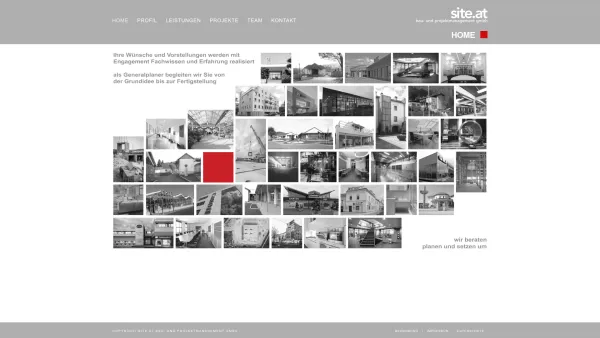 Website Screenshot: site.at bau und projektmanagement site-bau.at - Home - site.at - Date: 2023-06-26 10:21:37