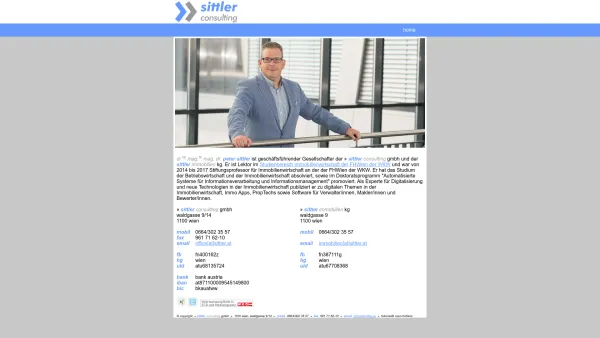 Website Screenshot: ing. peter sittler computer consulting - Sittler Consulting - Date: 2023-06-14 10:45:14