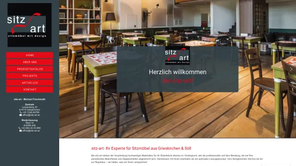 Website Screenshot: sitz-art - sitz-art - Individuelle Sitzmöbel, Tische & Lounges aus Grieskirchen - Date: 2023-06-26 10:21:37