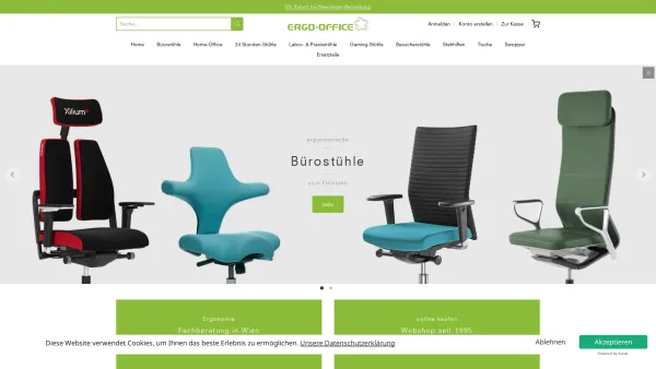 Website Screenshot: David Gaind Gesunde Sitzmöbel - Willkommen bei Ergo-Office! | Ergo-Office - Date: 2023-06-26 10:21:37