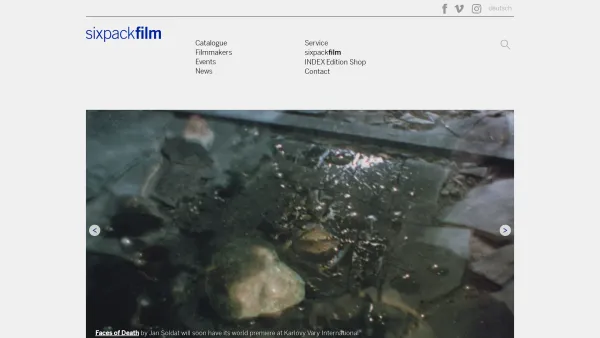 Website Screenshot: sixpackfilm - sixpackfilm - Austrian film and video art - sixpackfilm - Date: 2023-06-26 10:21:37