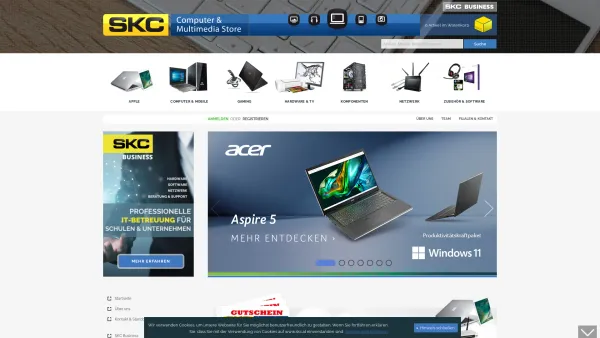 Website Screenshot: SKC-Katzenschläger - SKC | Computer & Multimedia Store - Willkommen - Date: 2023-06-14 10:45:14