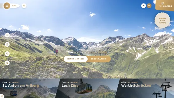 Website Screenshot: Bergbahn Lech-Oberlech Hoch AG Co Ski Arlberg Die Wiege des Skilaufs - The cradle of alpine skiing |skiarlberg.at - Date: 2023-06-26 10:21:40