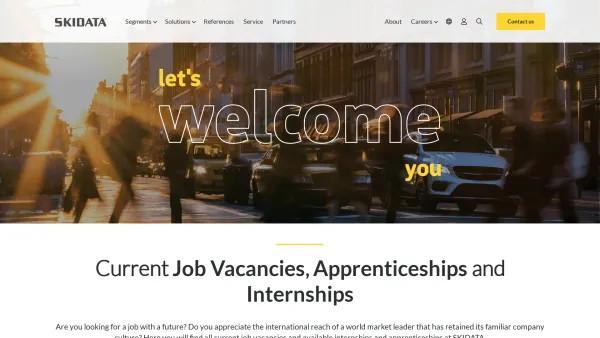 Website Screenshot: Skidata AG - Current Job Vacancies, Apprenticeships and Internships at SKIDATA - Date: 2023-06-26 10:21:40