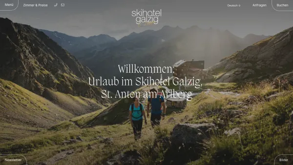 Website Screenshot: Skihotel Galzig St. Anton am Arlbergder Welt des Sports. - Urlaub in Tirol | Hotels in St. Anton am Arlberg - Skihotel Galzig - Date: 2023-06-26 10:21:40