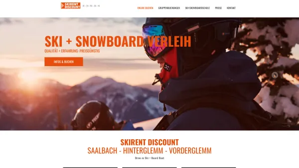 Website Screenshot: Skirent Discount Skiverleih Saalbach - Skirent Discount Snowboard & Skiverleih Saalbach Hinterglemm - Date: 2023-06-26 10:21:40