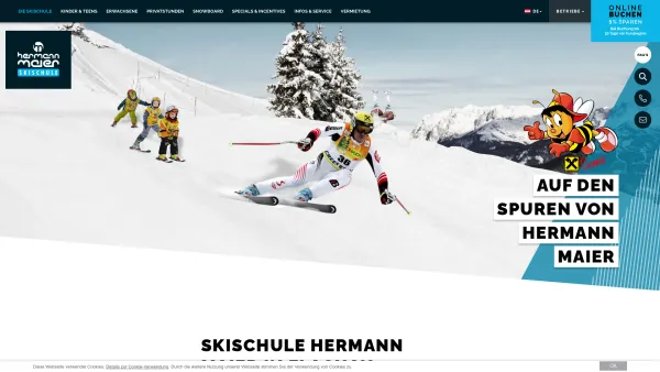 Website Screenshot: Schischule Hermann Under Construction - Skischule Hermann Maier // Flachau // Skifahren lernen - Date: 2023-06-26 10:21:40