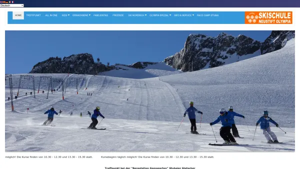 Website Screenshot: Appartementhaus Olympia Skischule Neustift Olympia - HOME - Date: 2023-06-26 10:21:38