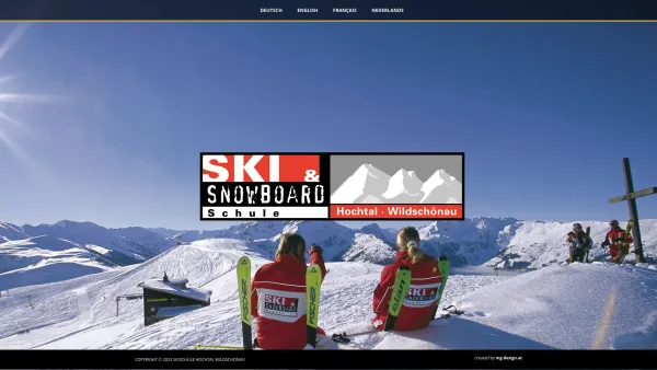 Website Screenshot: Schi u Snowboardschule Skischule Wildschoenau Skifahren Snowboarden Berg Sonne Urlaub Spa - Sprachauswahl - Skischule Hochtal Wildschönau - Date: 2023-06-26 10:21:40