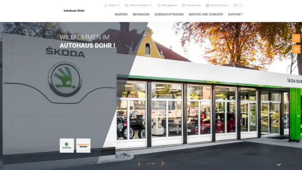 Website Screenshot: Autohaus Dohr SKODA GEBWSKODA - Dohr GmbH. - Date: 2023-06-26 10:21:40