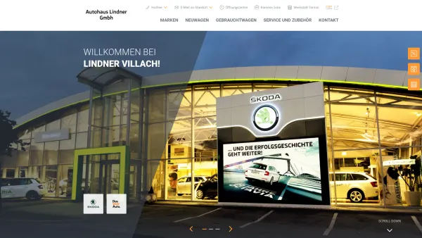 Website Screenshot: Autohaus Lindner SKODA GEBWSKODA - ŠKODA Lindner - Date: 2023-06-26 10:21:40