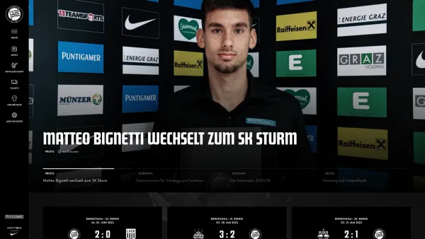 Website Screenshot: SK Sturm Klub - SK Sturm Graz - Date: 2023-06-14 10:45:14