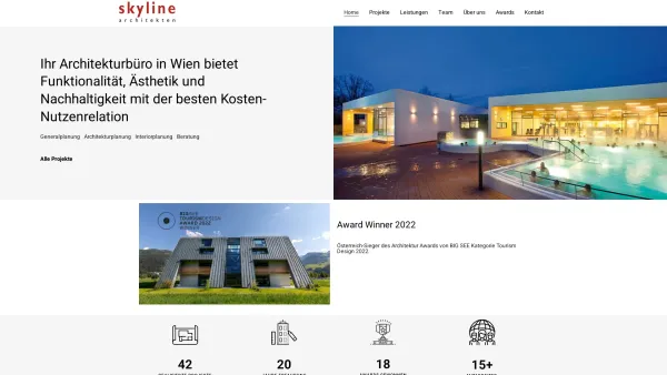 Website Screenshot: skyline architekten ZT GmbH - Architekt Wien - skyline architekten Architekturbüro 1060 Wien - Date: 2023-06-26 10:21:42