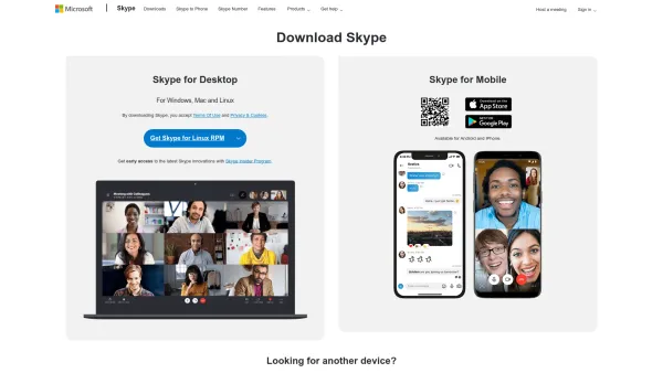 Website Screenshot: LP-Freizeittip - Download Skype for mobile & desktop | Skype - Date: 2023-06-26 10:21:42
