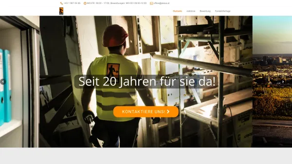Website Screenshot: Slana Personalleasing GmbH - SLANA Personalleasing - Arbeitskräfteüberlassung in Wien und Österreich - Date: 2023-06-26 10:21:42