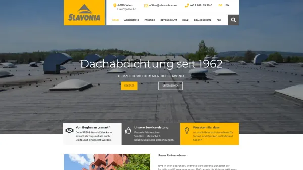 Website Screenshot: www.slavonia.com - Willkommen bei Slavonia Baubedarf GmbH - Date: 2023-06-26 10:21:42