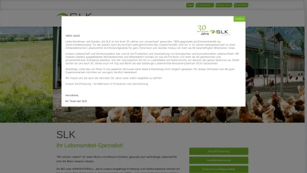 Website Screenshot: SLK GesmbH - SLK - SLK-Biokontrolle - Date: 2023-06-26 10:21:42