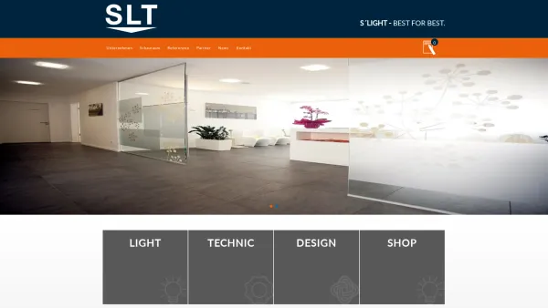 Website Screenshot: SLT GmbH Studio for Light and Technic - SLT - S´Light - Best for Best - Date: 2023-06-15 16:02:34