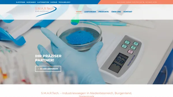 Website Screenshot: S.M.A.R.Tech. Engineering Herbert Meitz - Industriewaagen in Niederösterreich, Burgenland, Steiermark - Date: 2023-06-15 16:02:34