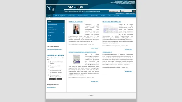 Website Screenshot: Mag. Dr. Manfred Schüttengruber - SMEDV - Date: 2023-06-26 10:21:43