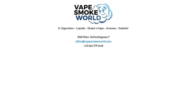 Website Screenshot: Smoke World Wien - Date: 2023-06-14 10:45:17
