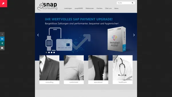 Website Screenshot: Snap Consulting Systemnahe Anwendungsprogrammierung und Beratung GmbH - SAP Beratung Wien | SAP Consulting Unternehmen in Österreich - Date: 2023-06-26 10:21:45