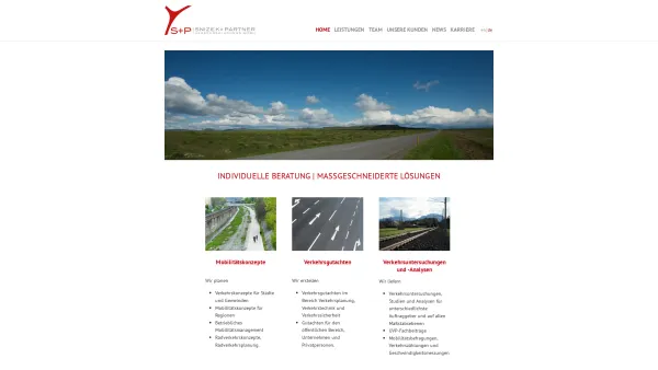 Website Screenshot: Snizek Partner START - Snizek + Partner Verkehrsplanungs GmbH - Date: 2023-06-26 10:21:45
