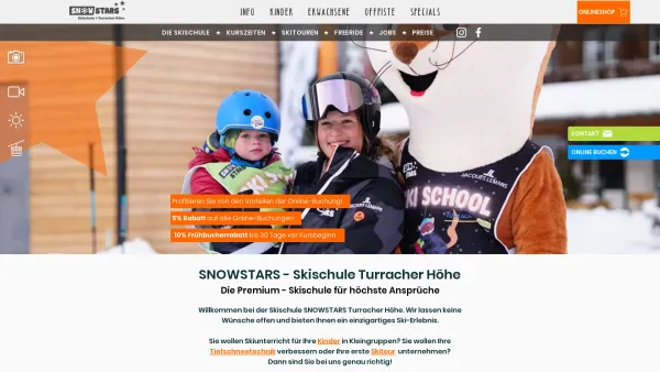 Website Screenshot: SNOWSTARS Skischule Turracher Höhe - Skischule SNOWSTARS - Premium Skischule Turracher Höhe - Date: 2023-06-26 10:26:43