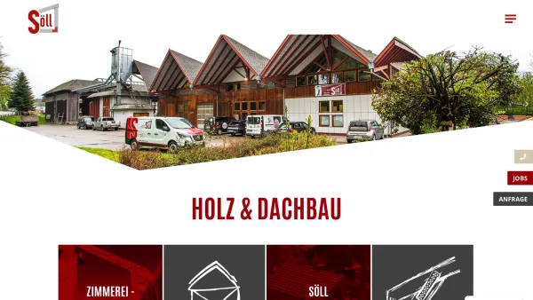 Website Screenshot: Söllradl GmbH - Holz & Dachbau - Söllradl Gmbh in Sattledt - Date: 2023-06-26 10:21:45