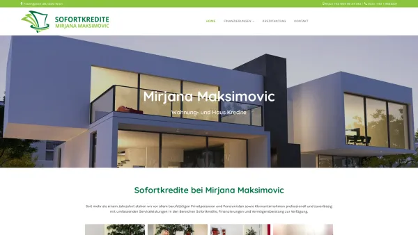 Website Screenshot: Mirjana Maksimovic - Sofortkredit in Wien | Vermögensberatung Mirjana Maksimovic in 1030 Wien - Date: 2023-06-15 16:02:34