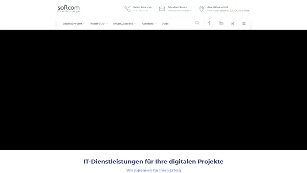 Website Screenshot: Softcom Consulting GmbH - SOFTCOM - IT-Dienstleistung für Ihre digitalen Projekte - Date: 2023-06-26 10:21:45