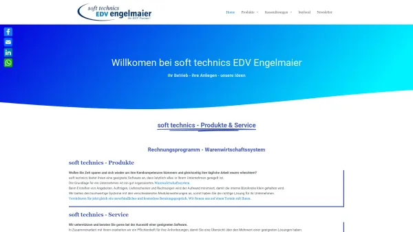Website Screenshot: Soft Technics EDV Engelmaier KeTitel - Produkte - soft technics EDV Engelmaier - Date: 2023-06-26 10:21:45
